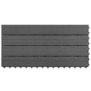 vidaXL 6 darab szürke WPC csempe 60 x 30 cm 1 m²