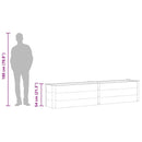 vidaXL szürke WPC kerti magaságyás 250 x 50 x 54 cm