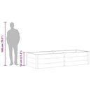 vidaXL szürke WPC kerti magaságyás 250 x 100 x 54 cm