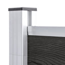 vidaXL szürke WPC kerítéspanel 180 x 186 cm