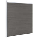 vidaXL szürke WPC kerítéspanel 175 x 186 cm
