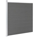 vidaXL szürke WPC kerítéspanel 175 x 186 cm