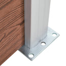 vidaXL barna WPC kerítéspanel 95 x (105-180) cm