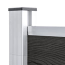 vidaXL szürke WPC kerti kerítés 180 x 105 cm