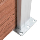 vidaXL barna WPC kerti kerítés 175 x 105 cm