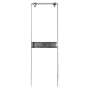 vidaXL 2 db acél WPC kerítéscövek 40 cm