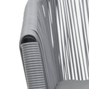 vidaXL 2 db antracitszürke PE rattan kerti szék