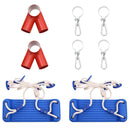 vidaXL 2 db kék polietilén hinta kötéllel 38 x 16 cm