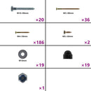 vidaXL 2 db kék polietilén hinta kötéllel 37 x 15 cm