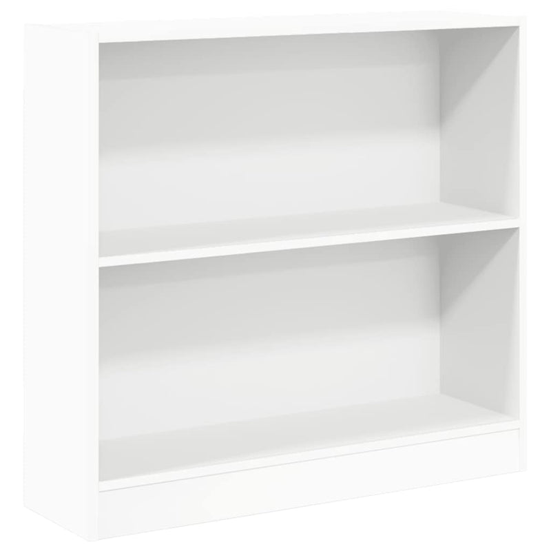 vidaXL fehér szerelt fa könyvespolc 80x24x75 cm