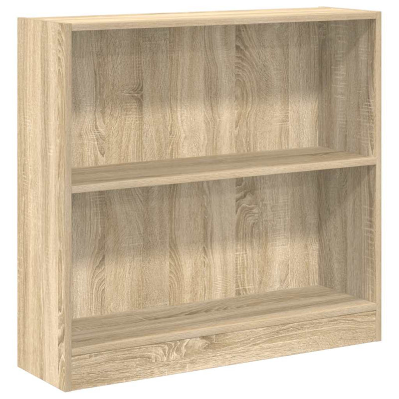 vidaXL sonoma tölgy színű szerelt fa könyvszekrény 80x24x75 cm