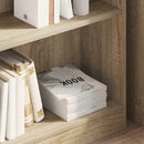 vidaXL sonoma tölgy színű szerelt fa könyvszekrény 80x24x75 cm