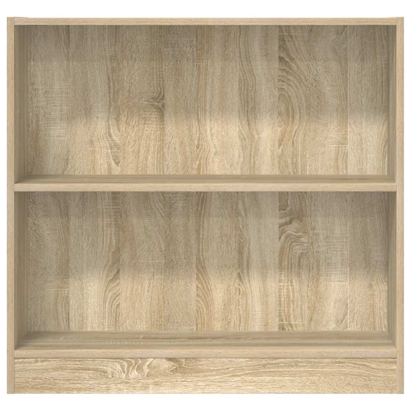 vidaXL sonoma tölgy színű szerelt fa könyvszekrény 80x24x75 cm