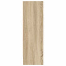 vidaXL sonoma tölgy színű szerelt fa könyvszekrény 80x24x75 cm