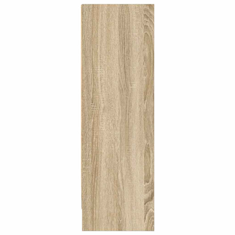 vidaXL sonoma tölgy színű szerelt fa könyvszekrény 80x24x75 cm