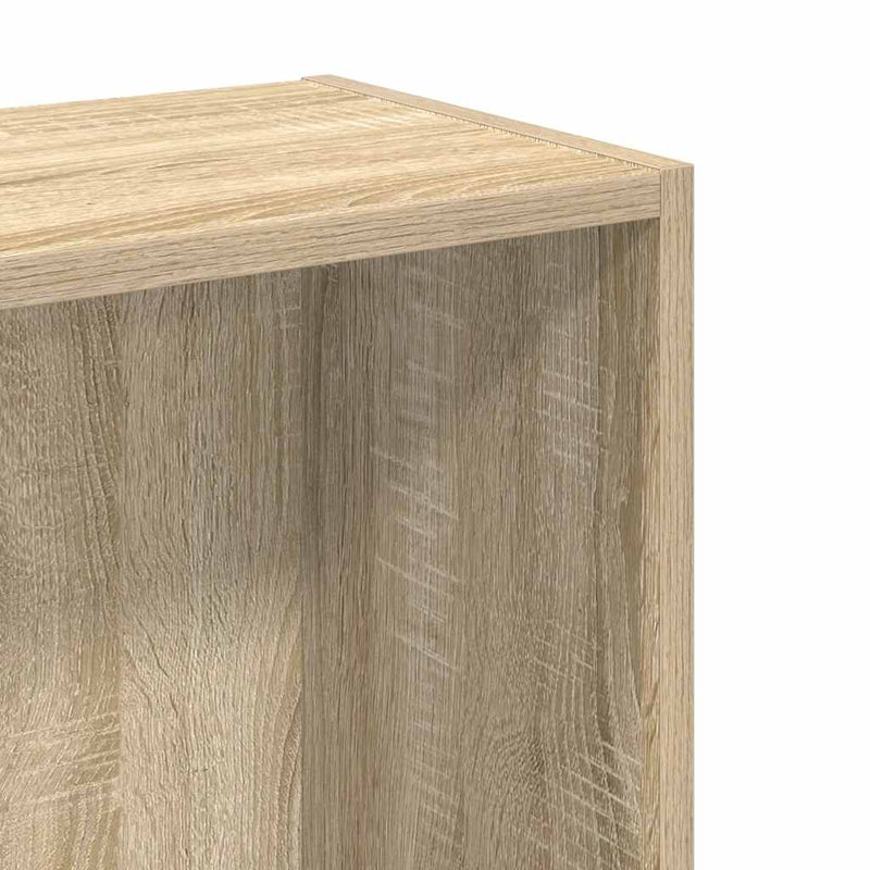 vidaXL sonoma tölgy színű szerelt fa könyvszekrény 80x24x75 cm
