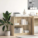 vidaXL sonoma tölgy színű szerelt fa könyvszekrény 80x24x75 cm