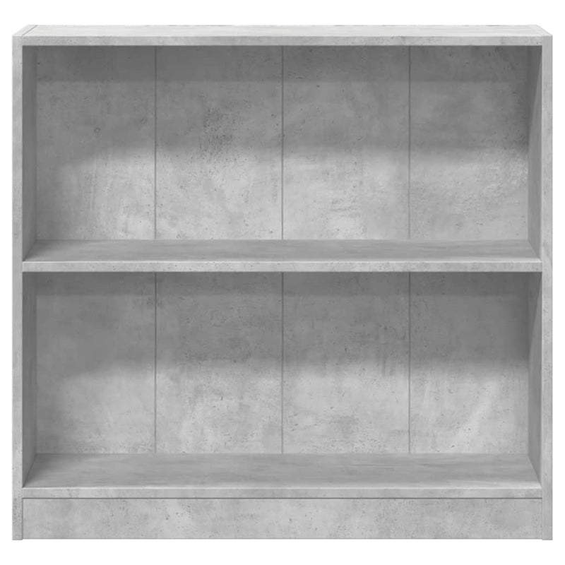 vidaXL betonszürke forgácslap könyvespolc 80 x 24 x 75 cm