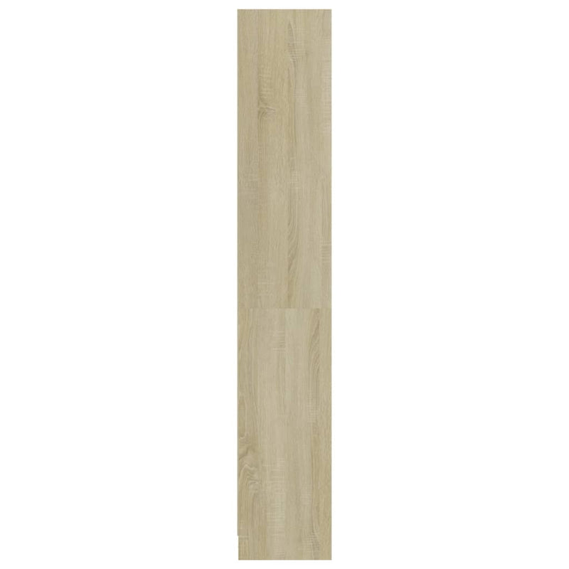 vidaXL 4-szintes sonoma színű szerelt fa könyvszekrény 80x24x142 cm
