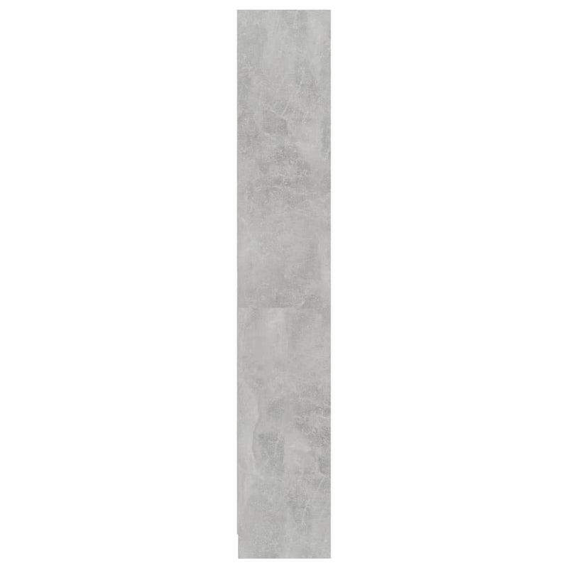 vidaXL 4-szintes betonszürke szerelt fa könyvszekrény 80 x 24 x 142 cm