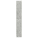 vidaXL 5-szintes betonszürke szerelt fa könyvszekrény 80 x 24 x 175 cm