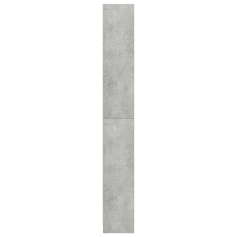vidaXL 5-szintes betonszürke szerelt fa könyvszekrény 80 x 24 x 175 cm