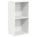 vidaXL fehér szerelt fa könyvespolc 40x30x76,5 cm