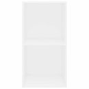 vidaXL fehér szerelt fa könyvespolc 40x30x76,5 cm