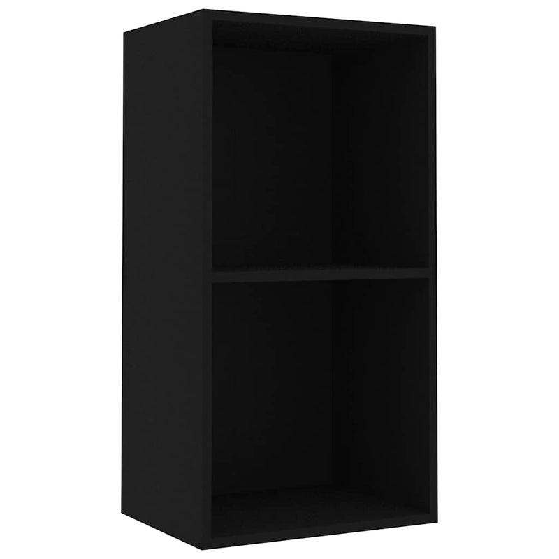 vidaXL fekete szerelt fa könyvszekrény 40x30x76,5 cm