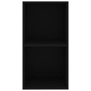 vidaXL fekete szerelt fa könyvszekrény 40x30x76,5 cm