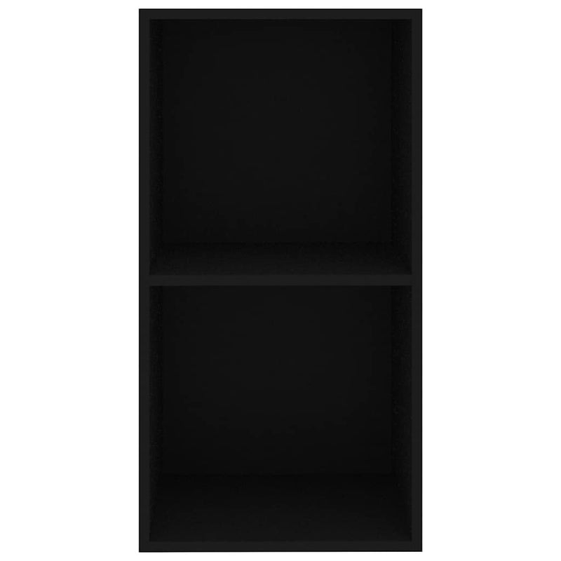 vidaXL fekete szerelt fa könyvszekrény 40x30x76,5 cm