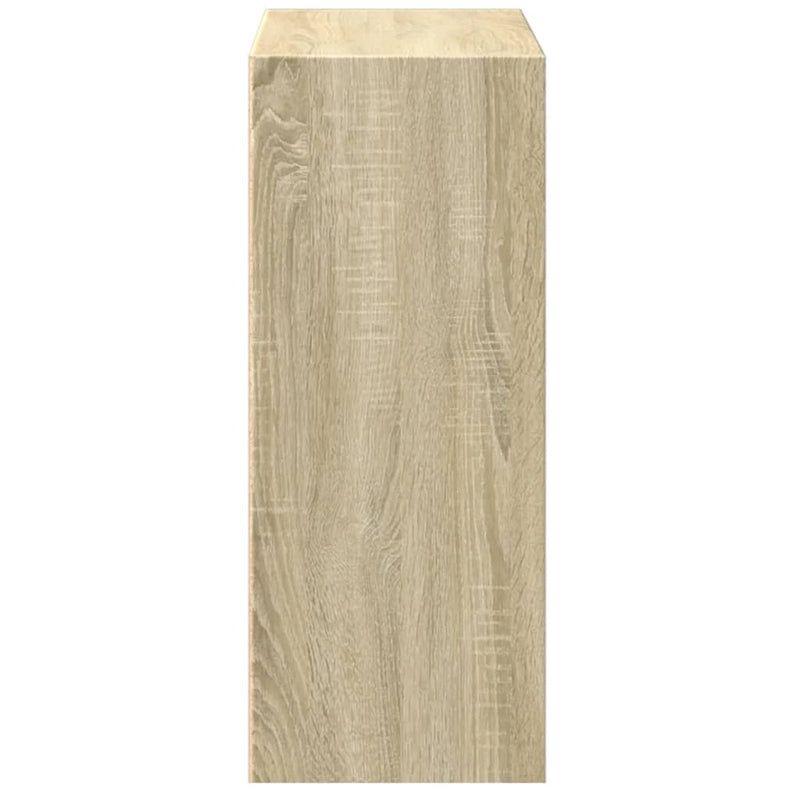 vidaXL 2-szintes sonoma színű szerelt fa könyvszekrény 40x30x76,5 cm