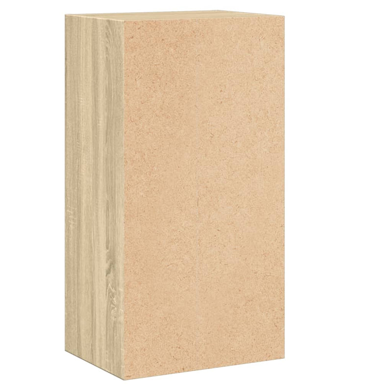 vidaXL 2-szintes sonoma színű szerelt fa könyvszekrény 40x30x76,5 cm