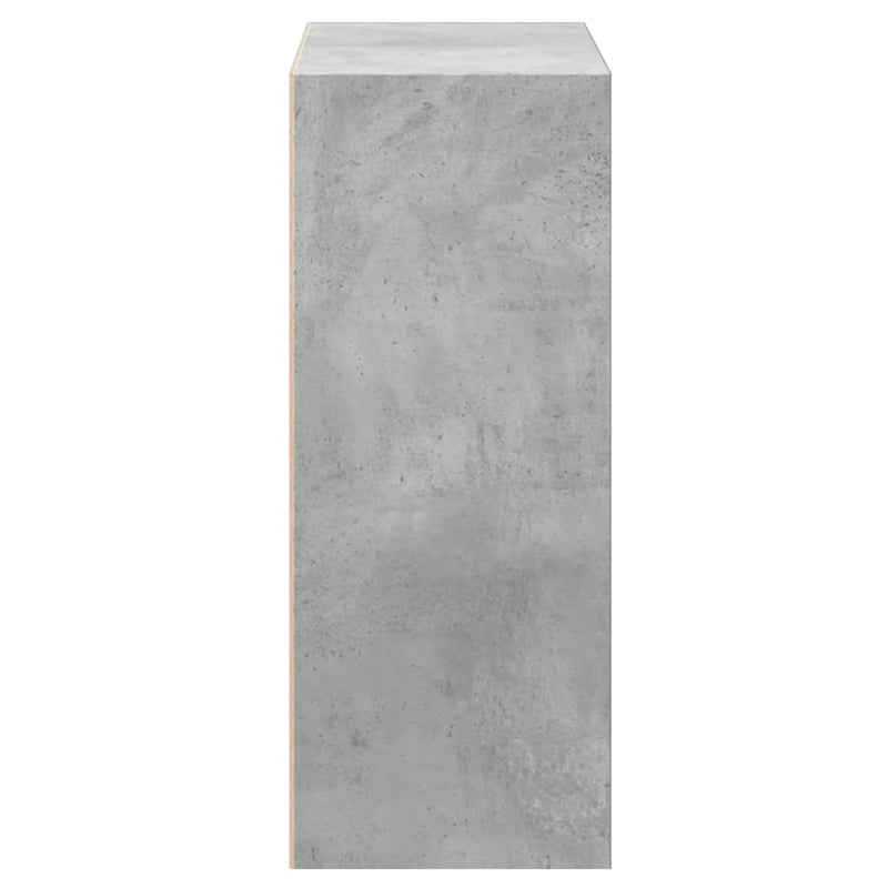 vidaXL 2-szintes betonszürke forgácslap könyvszekrény 40x30x76,5 cm