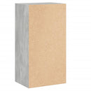 vidaXL 2-szintes betonszürke forgácslap könyvszekrény 40x30x76,5 cm