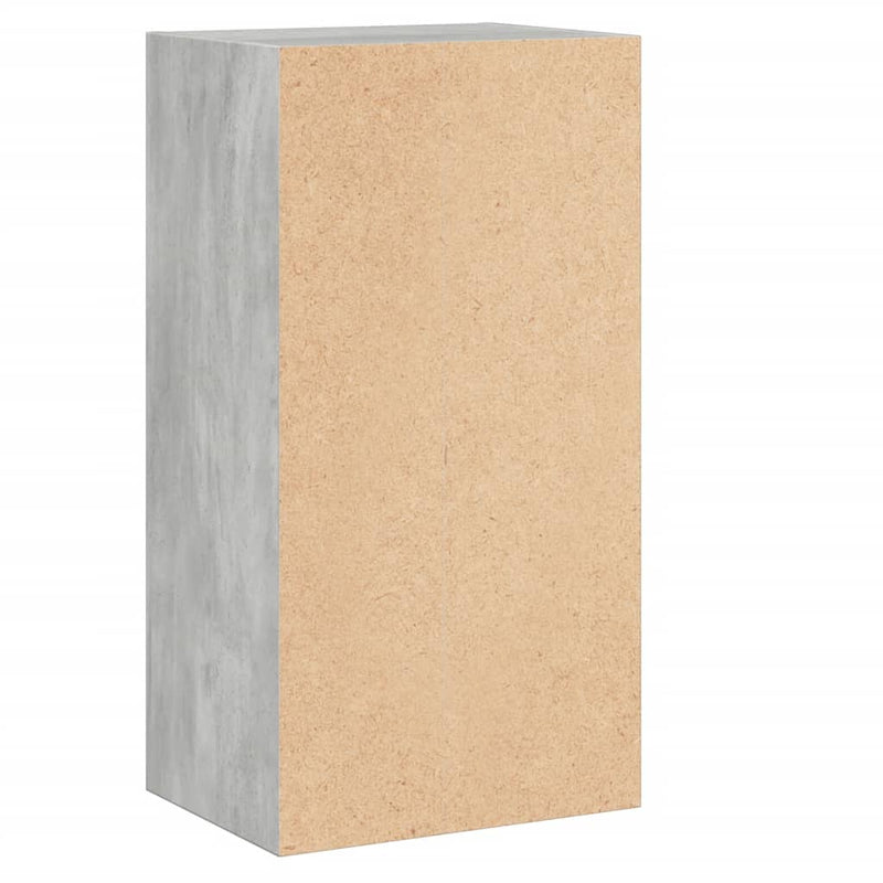 vidaXL 2-szintes betonszürke forgácslap könyvszekrény 40x30x76,5 cm