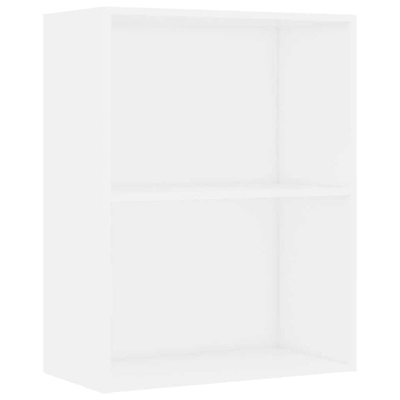 vidaXL fehér szerelt fa könyvespolc 60x30x76,5 cm