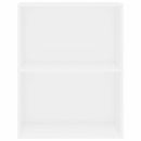 vidaXL fehér szerelt fa könyvespolc 60x30x76,5 cm