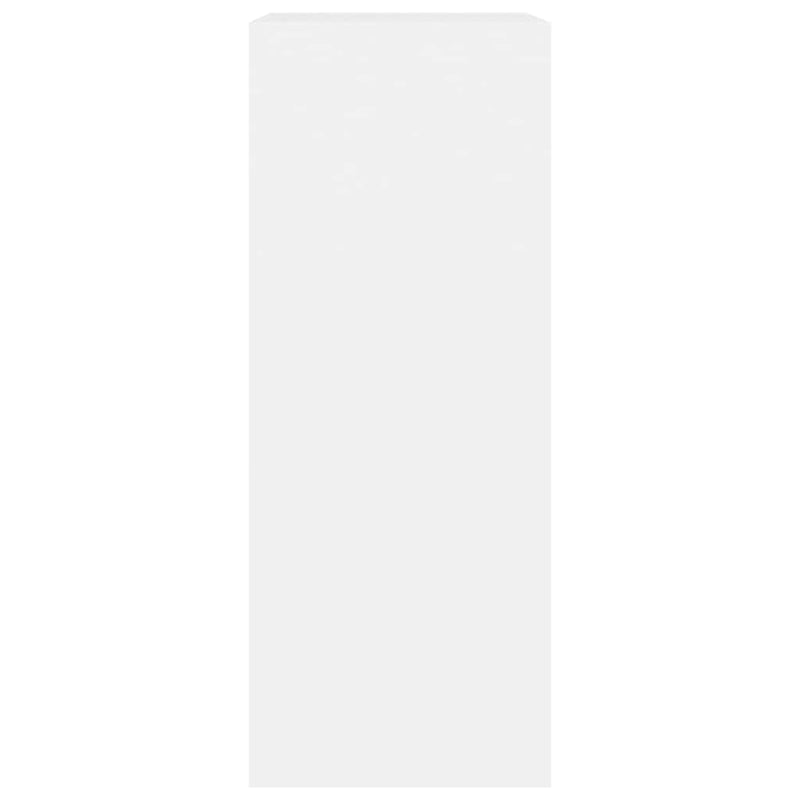 vidaXL fehér szerelt fa könyvespolc 60x30x76,5 cm