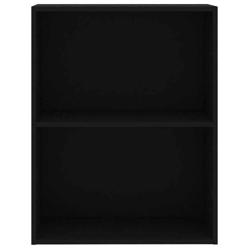 vidaXL fekete szerelt fa könyvszekrény 60x30x76,5 cm