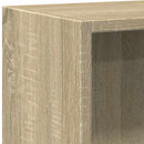 vidaXL 2-szintes sonoma színű forgácslap könyvszekrény 60x30x76,5 cm