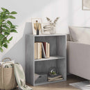 vidaXL 2 szintes betonszürke forgácslap könyvszekrény 60x30x76,5 cm