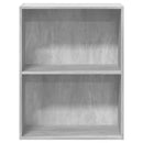 vidaXL 2 szintes betonszürke forgácslap könyvszekrény 60x30x76,5 cm