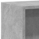 vidaXL 2 szintes betonszürke forgácslap könyvszekrény 60x30x76,5 cm