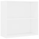 vidaXL fehér szerelt fa könyvespolc 80x30x76,5 cm