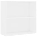 vidaXL fehér szerelt fa könyvespolc 80x30x76,5 cm