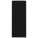 vidaXL fekete szerelt fa könyvespolc 80x30x76,5 cm