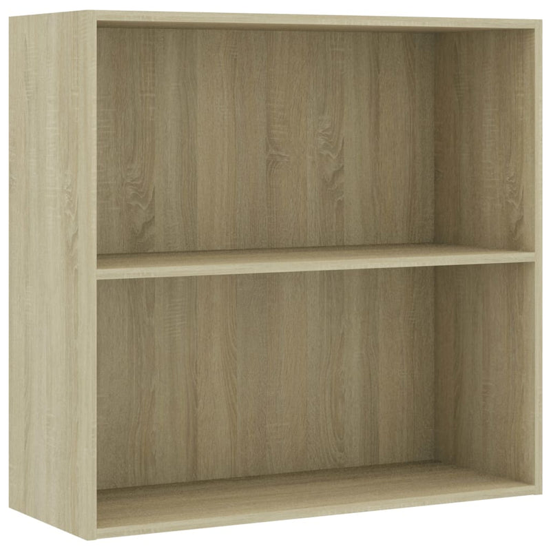 vidaXL sonoma tölgy színű szerelt fa könyvszekrény 80x30x76,5 cm