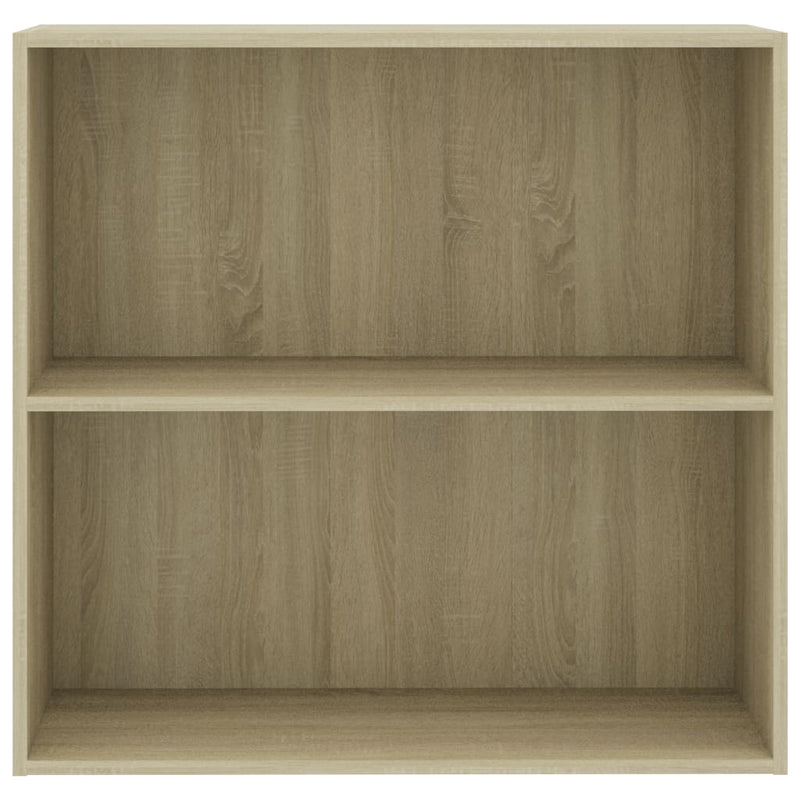 vidaXL sonoma tölgy színű szerelt fa könyvszekrény 80x30x76,5 cm