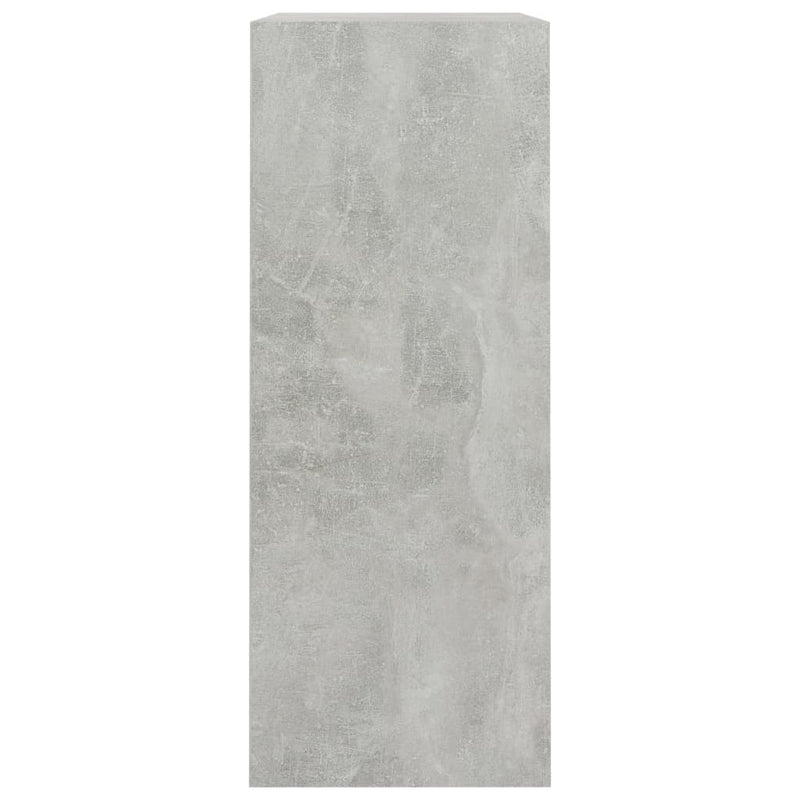 vidaXL 2 szintes betonszürke forgácslap könyvszekrény 80x30x76,5 cm